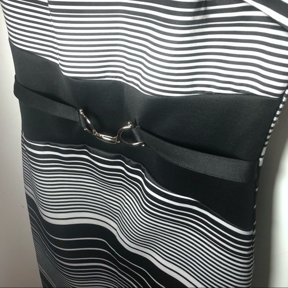Black and White Striped Dress - Picture 5 of 10